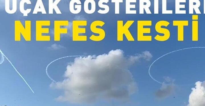 İstanbul Boğazı semalarında uçak gösterileri göz kamaştırdı!