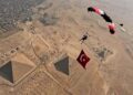 Cumhuriyet’in 100. yılında Mısır Piramitleri üzerinde Türk bayrağı dalgalandı