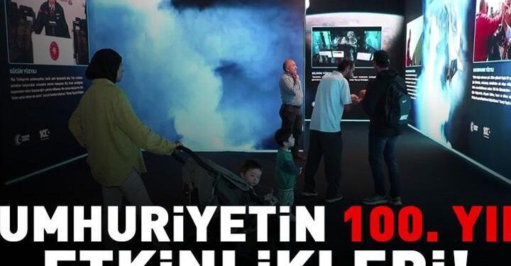 Cumhuriyetin 100. yılı etkinlikleri! Dijital sergi alanı açıldı