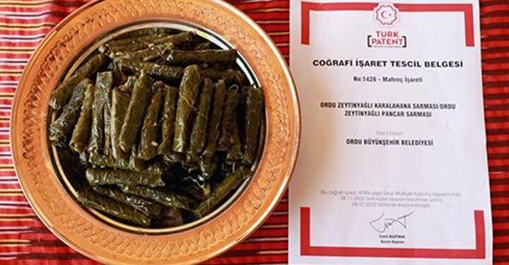 Ordu’da ‘zeytinyağlı karalahana sarması’ tescillendi