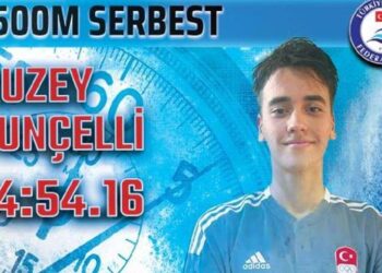 EYOF’ta Kuzey Tunçelli’den hem rekor hem altın madalya