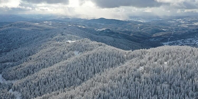 Kastamonu’nun kalbinde bir kış masalı: Ballıdağ’dan nefes kesen kar manzaraları! 🤩❄️